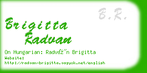 brigitta radvan business card